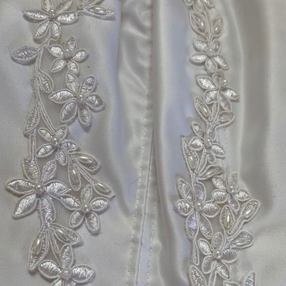 Sexy strapless white embellished corset : wedding lingerie - Picture 6 of 6